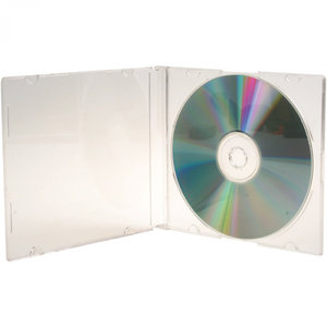 CD-Slimcase mit transparentem Tray